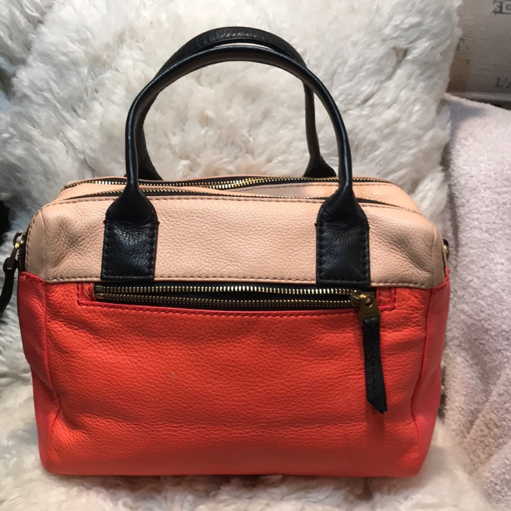 Fossil Color Block Satchel - image 2